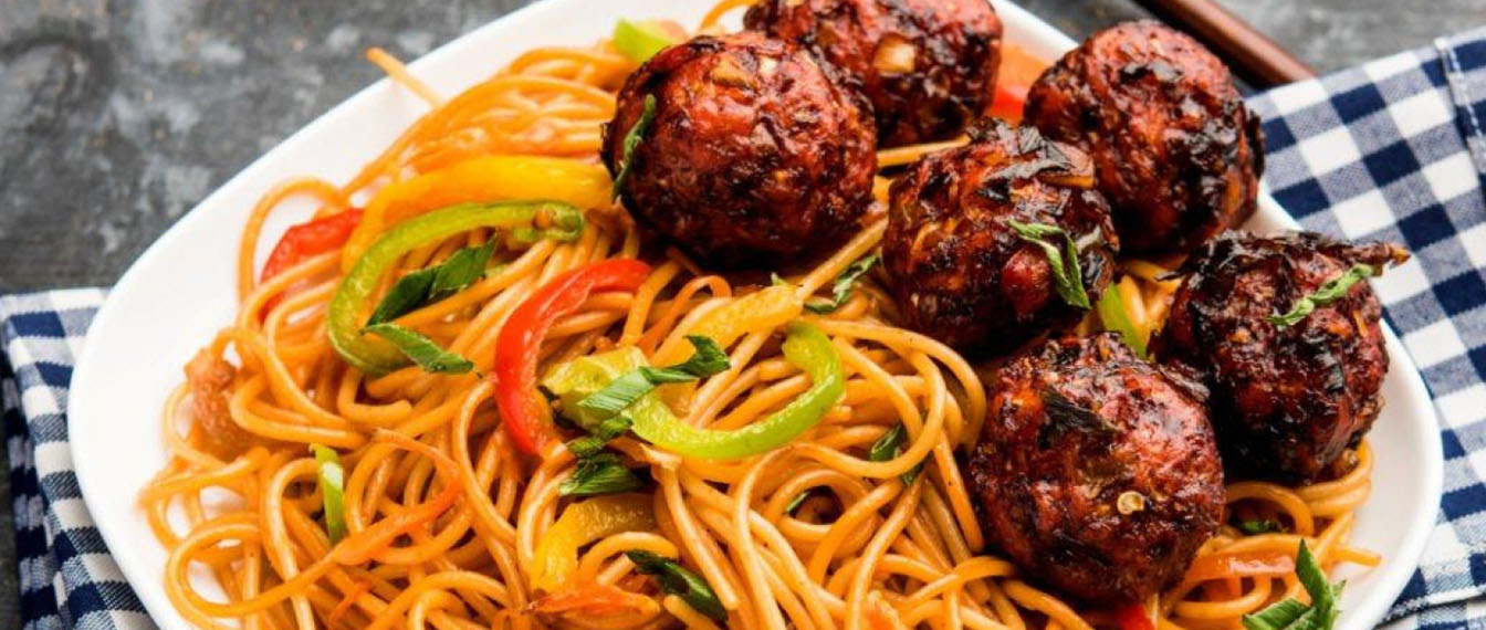 Taste & Trust Ready To Eat Manchurian Noodles with authentic Indian - Continental flavors