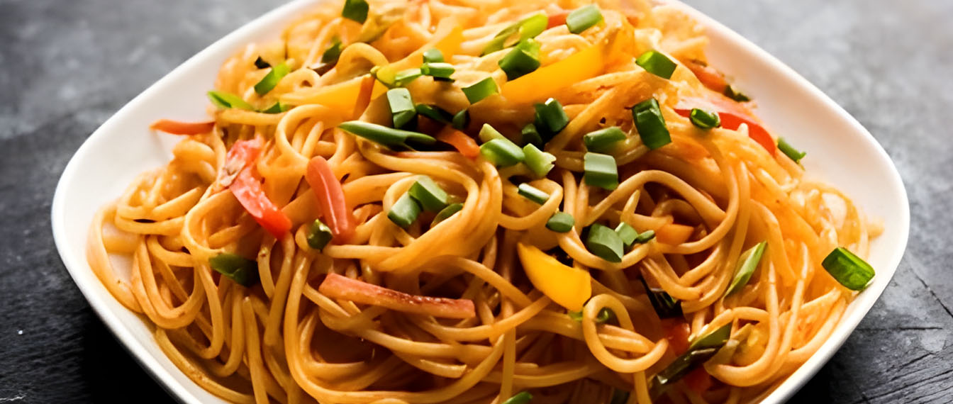 Taste & Trust Ready To Eat Schezwan Noodles with authentic spicy Indian - Continental flavors