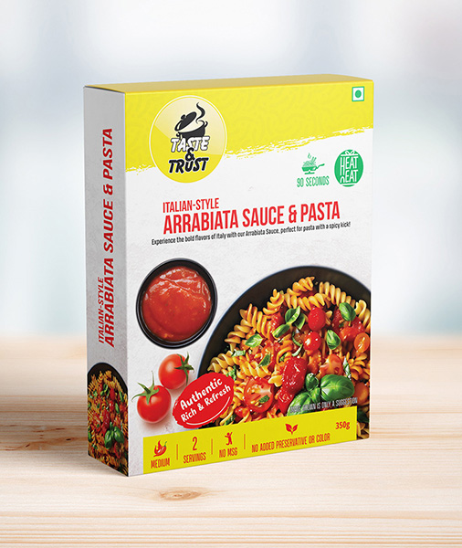 ready to eat arrabiata pasta taste trust Front